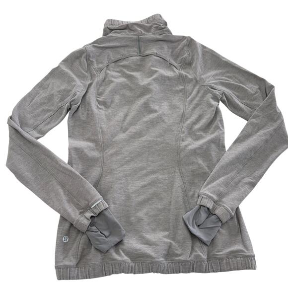 Lululemon Pullover Womens 4 Heathered Grey Forthright 1/2 Zip - Picture 9 of 12